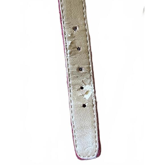 Lucky Brand Bondy Flats 8.5M Red Suede Scalloped D'Orsay Ankle Strap SEE PICS - Picture 10 of 11